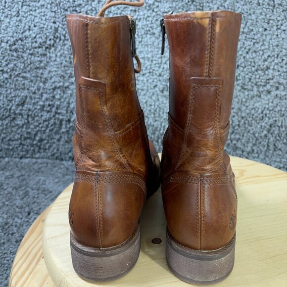 Timberland Banfield Mid Boots Womens Size 9 Brown Full Grain Leather Lace Up - Picture 4 of 8